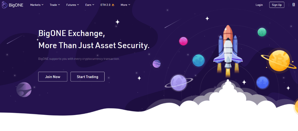 BigONE homepage BigONE homepage