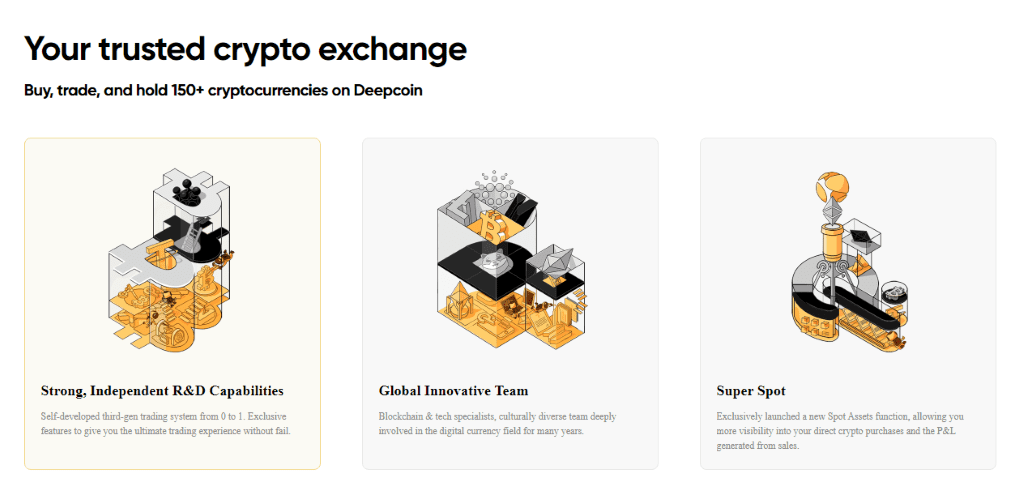 Deepcoin product and features Deepcoin product and features