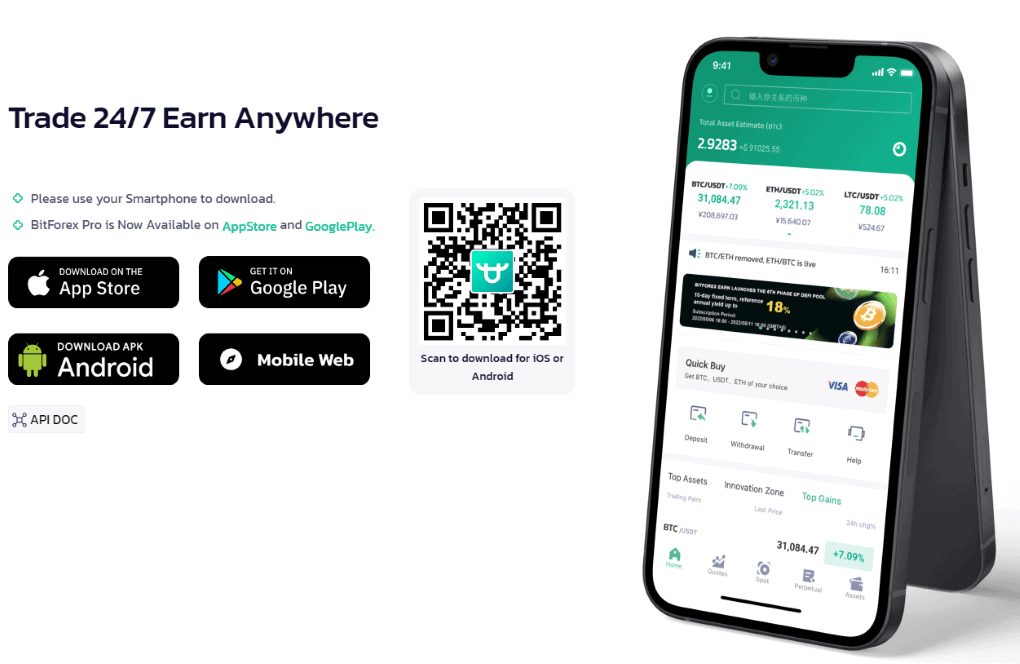 BitForex Mobile App BitForex Mobile App
