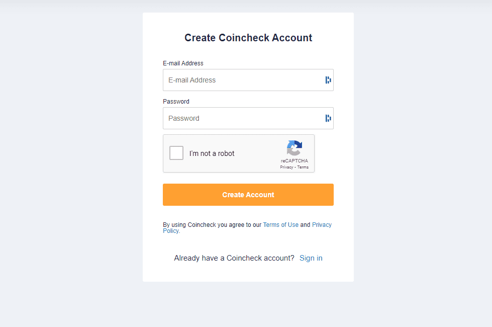 coincheck sign up process coincheck sign up process
