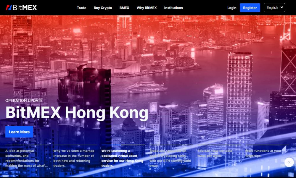 BitMex Homepage BitMex Homepage