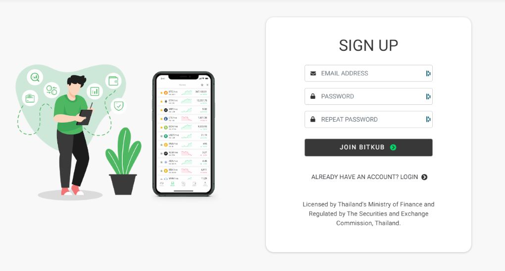 Bitkub Sign up Bitkub Sign up
