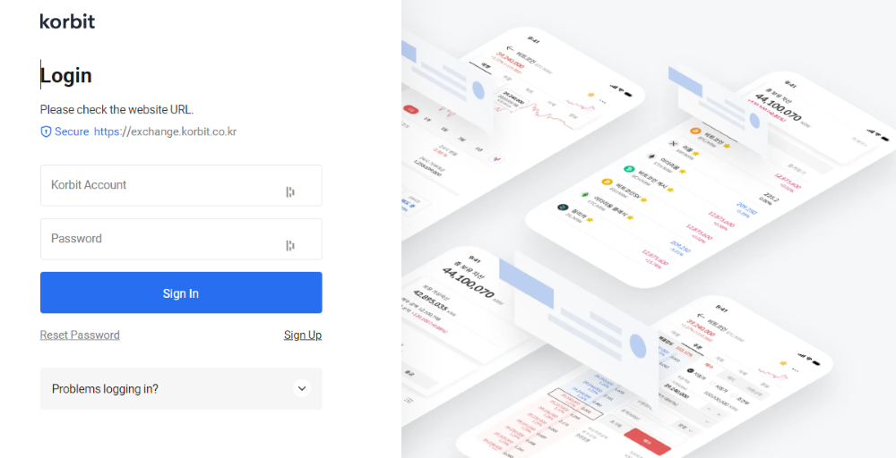 Korbit Sign Up process