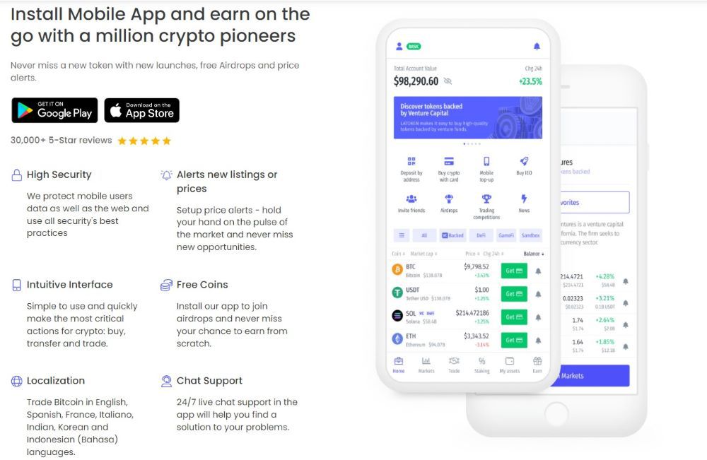 Latoken Mobile App