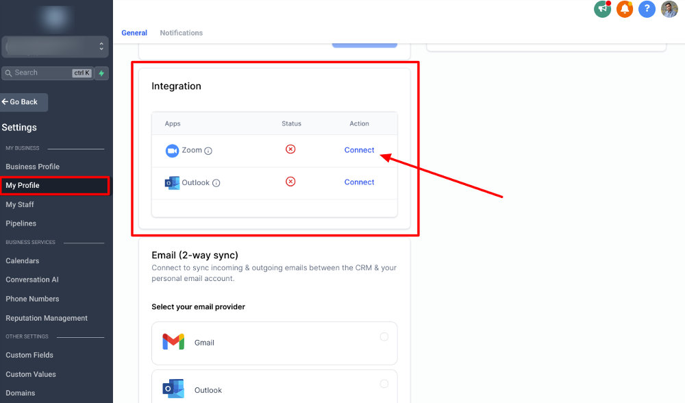gohighlevel zoom integration