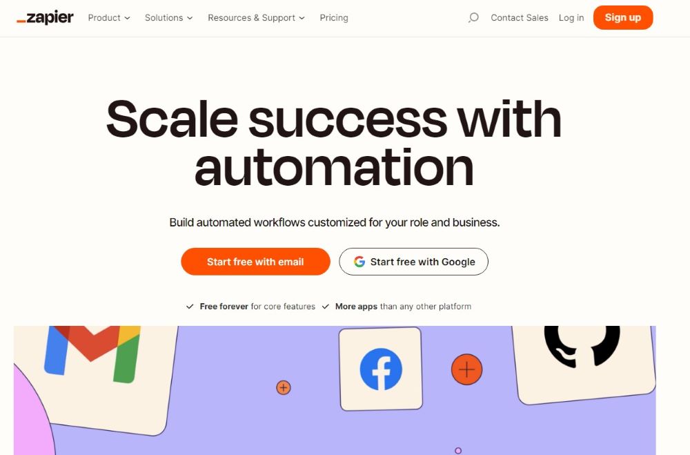 Zapier Homepage Zapier Homepage