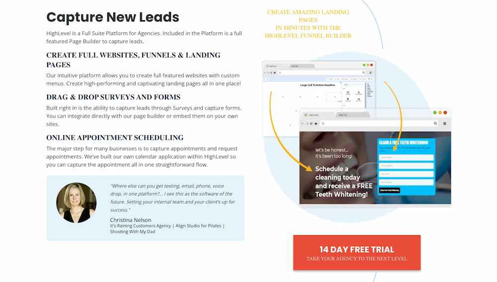 gohighlevel website sales funnel