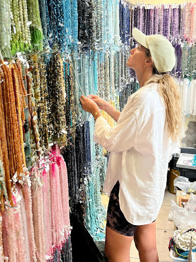 Stephanie finding inspiration while traveling