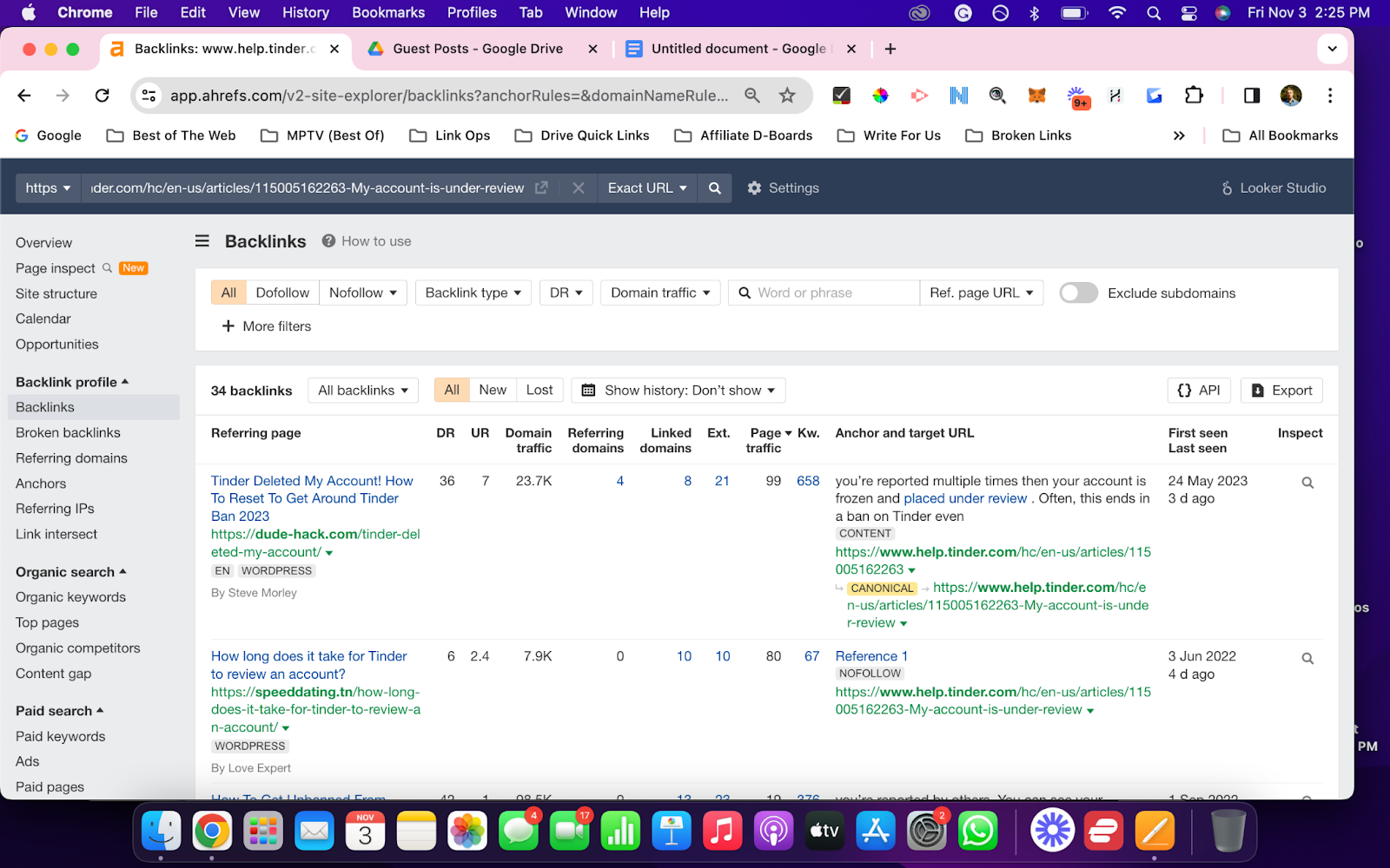 ahrefs backlinks checker - menprovement